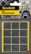 Scotch Patin en feutre ultra-résistant, 24 x 22 mm, gris