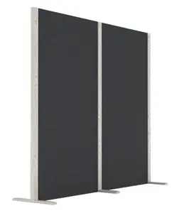 magnetoplan Cloison acoustique Wood Series, double, gris