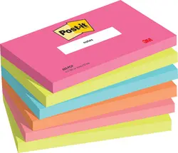 Post-it Bloc-note adhésif, 127 x 76 mm, Poptimistic
