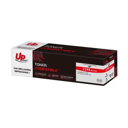 UPRINT TONER COMPATIBLE HP 219X PUCE NEUVE AVEC NIVEAU-REMPLACE W2193X MAGENTA