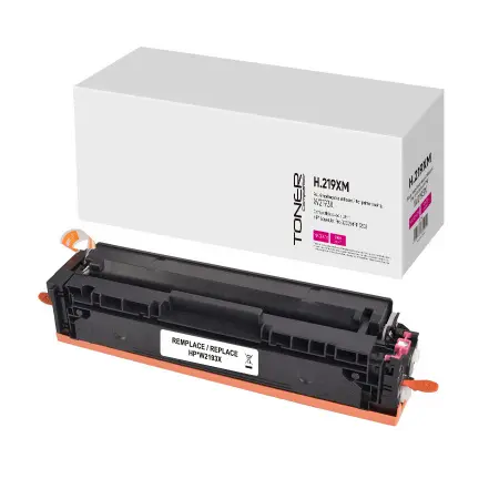 NEUTRE TONER COMPATIBLE HP 219X PUCE NEUVE AVEC NIVEAU-REMPLACE W2193X MAGENTA