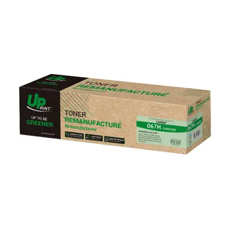 UPRINT TONER REMANUFACTURE CANON 067H-REMPLACE 5105C002 CYAN