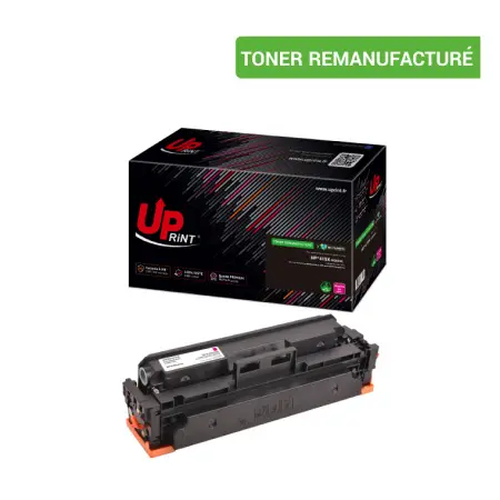 UPRINT TONER REMANUFACTURE HP 415X PUCE OEM SANS NIVEAU-REMPLACE W2033X MAGENTA