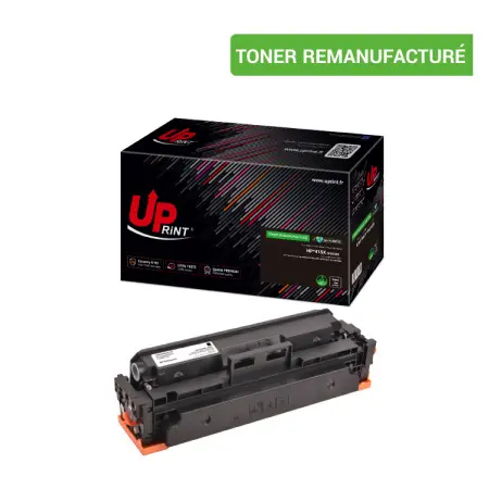 UPRINT TONER REMANUFACTURE HP 415X PUCE OEM SANS NIVEAU-REMPLACE W2030X BLACK