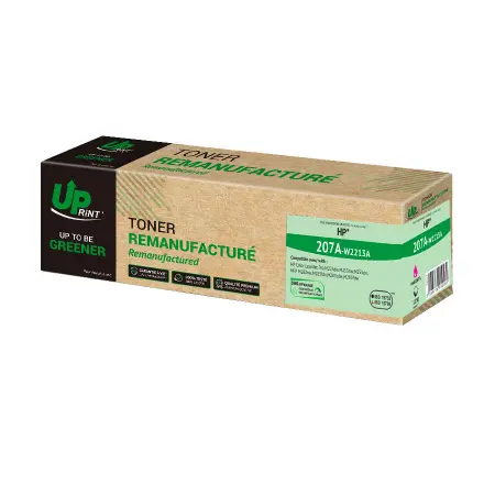 UPRINT TONER REMANUFACTURE HP 207A PUCE OEM SANS NIVEAU-REMPLACE W2213A MAGENTA