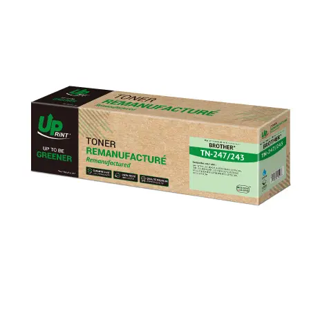 UPRINT TONER REMANUFACTURE BROTHER 247-REMPLACE TN247/243 CYAN