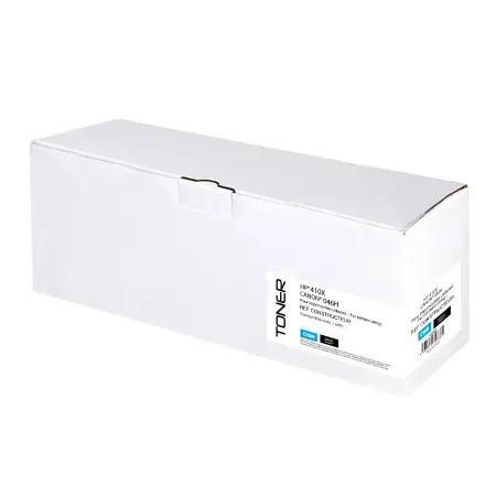 NEUTRE TONER COMPATIBLE HP/CANON 410X/046H SANS NIVEAU-REMPLACE CF411X/046H CYAN