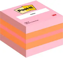 Post-it Bloc-note cube notes mini, 51 x 51 mm, multicolore