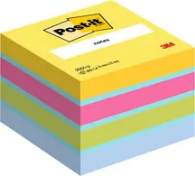 Post-it Bloc-note cube notes mini, 51x51 mm, couleurs ultra