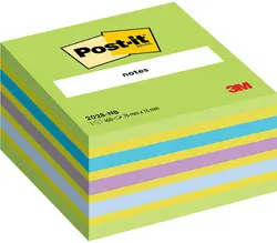 Post-it Bloc-note cube notes, 76 x 76 mm, bleu/vert