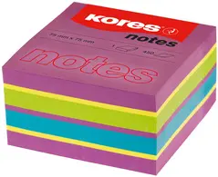 Kores Bloc-note cube "Spring", 75 x 75 mm, 4 couleurs