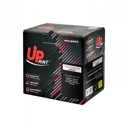 UPRINT TONER COMPATIBLE LEXMARK 802H-REMPLACE 80C2HY0 YELLOW#