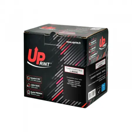 UPRINT TONER COMPATIBLE LEXMARK 802H-REMPLACE 80C2HC0 CYAN#