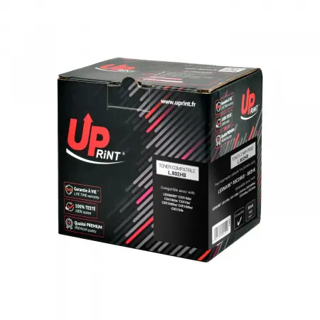UPRINT TONER COMPATIBLE LEXMARK 802H-REMPLACE 80C2HK0 BLACK#