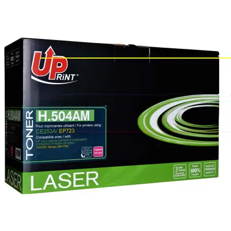 UPRINT TONER REMANUFACTURE HP/CANON 504A/723-REMPLACE CE253A/EP723 MAGENTA#