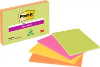 Post-it Bloc-note super sticky Meeting Notes, 203 x 152 mm