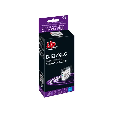 UPRINT CARTOUCHE COMPATIBLE BROTHER 527XL-REMPLACE LC527XL CYAN