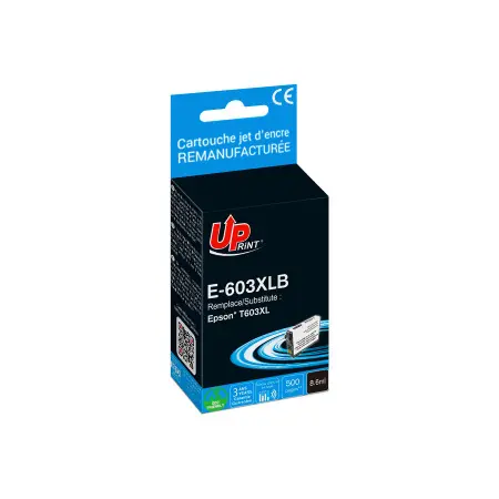 UPRINT CARTOUCHE REMANUFACTUREE EPSON 603XL-REMPLACE T03A140 BLACK