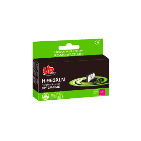 UPRINT CARTOUCHE REMANUFACTUREE HP 963XL SMJ-REMPLACE 3JA28AE MAGENTA