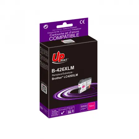 UPRINT CARTOUCHE COMPATIBLE BROTHER 426XL-REMPLACE LC426XL MAGENTA