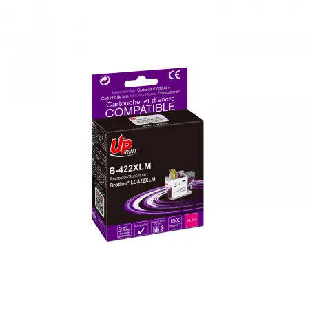 UPRINT CARTOUCHE COMPATIBLE BROTHER 422XL-REMPLACE LC422XL MAGENTA