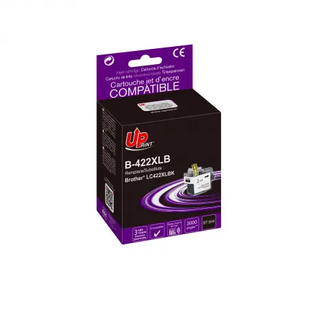 UPRINT CARTOUCHE COMPATIBLE BROTHER 422XL-REMPLACE LC422XL BLACK