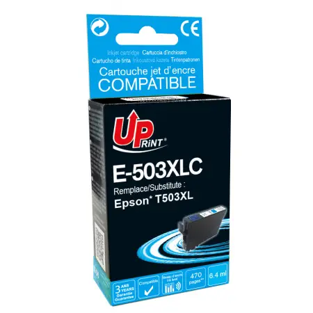 UPRINT CARTOUCHE COMPATIBLE EPSON 503XL-REMPLACE T09R240 CYAN