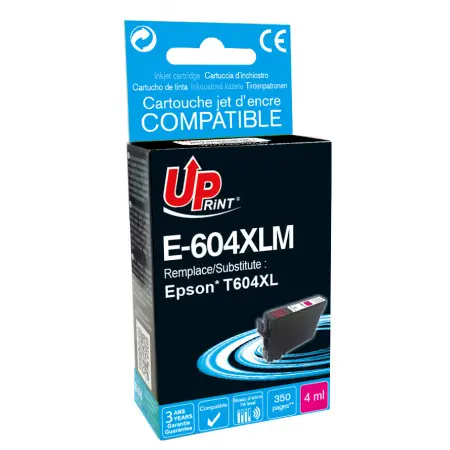UPRINT CARTOUCHE COMPATIBLE EPSON 604XL-REMPLACE T10H340 MAGENTA