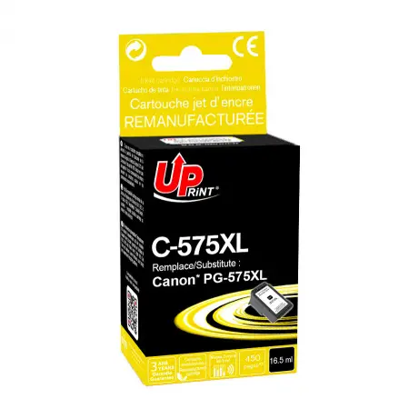 UPRINT CARTOUCHE REMANUFACTUREE CANON 575XL-REMPLACE PG575XL BLACK