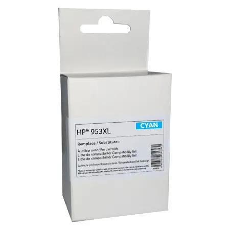 NEUTRE CARTOUCHE REMANUFACTUREE HP 953XL-REMPLACE F6U16AE CYAN