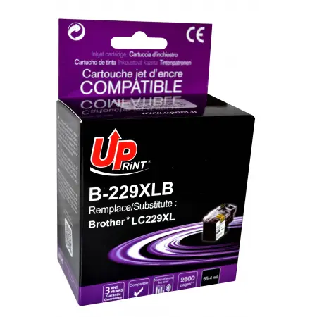 UPRINT CARTOUCHE COMPATIBLE BROTHER 229XL CHIP V3-REMPLACE LC229XL BLACK