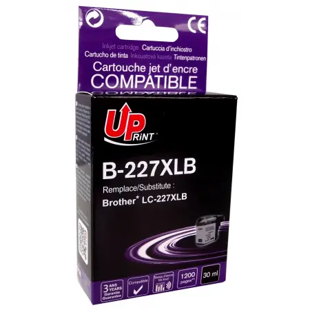 UPRINT CARTOUCHE COMPATIBLE BROTHER 227XL CHIP V3-REMPLACE LC227XL BLACK
