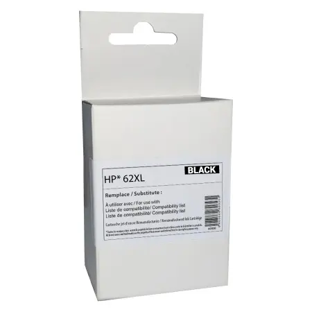 NEUTRE CARTOUCHE REMANUFACTUREE HP 62XL-REMPLACE C2P05AE BLACK