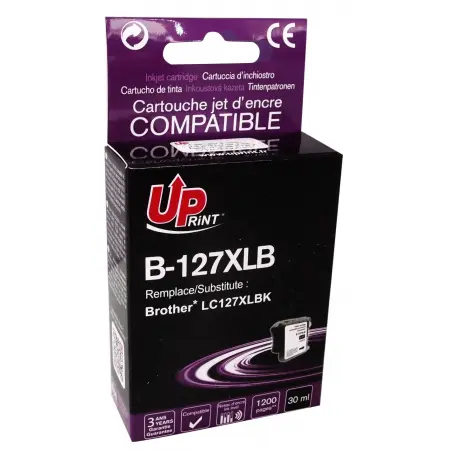 UPRINT CARTOUCHE COMPATIBLE BROTHER 127XL CHIP V3-REMPLACE LC127XL BLACK