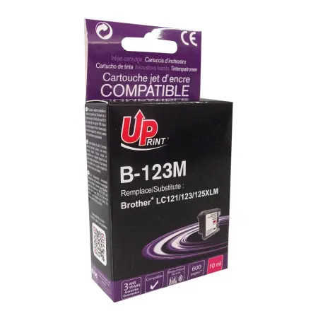 UPRINT CARTOUCHE COMPATIBLE BROTHER 123 CHIP V3-REMPLACE LC123 MAGENTA