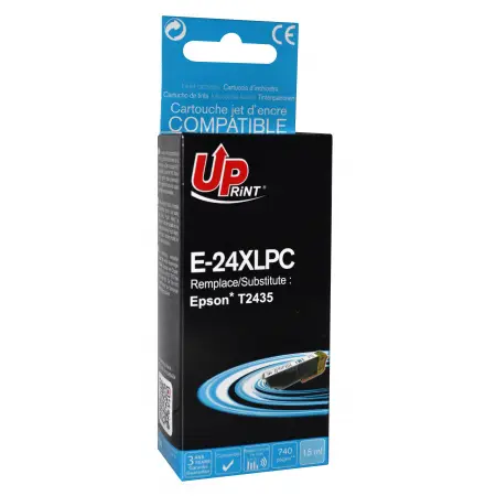 UPRINT CARTOUCHE COMPATIBLE EPSON 24XL-REMPLACE T243540 PHOTO CYAN