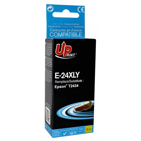 UPRINT CARTOUCHE COMPATIBLE EPSON 24XL-REMPLACE T243440 YELLOW