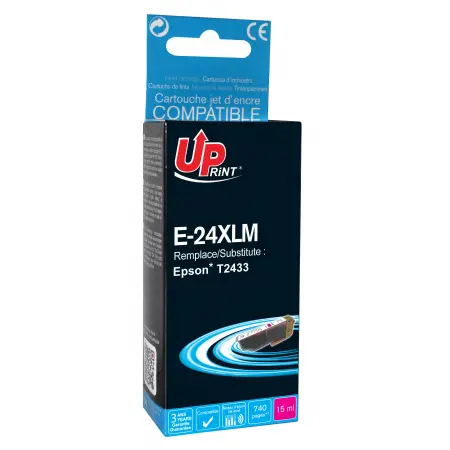 UPRINT CARTOUCHE COMPATIBLE EPSON 24XL-REMPLACE T243340 MAGENTA
