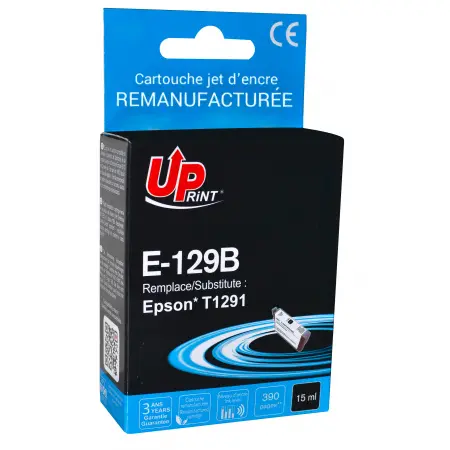 UPRINT CARTOUCHE REMANUFACTUREE EPSON 129-REMPLACE T129140 BLACK