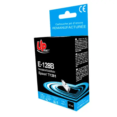 UPRINT CARTOUCHE REMANUFACTUREE EPSON 128-REMPLACE T128140 BLACK