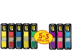 Post-it Marque-page Index mini, 11,9 x 43,2 mm, 5+3 gratuits