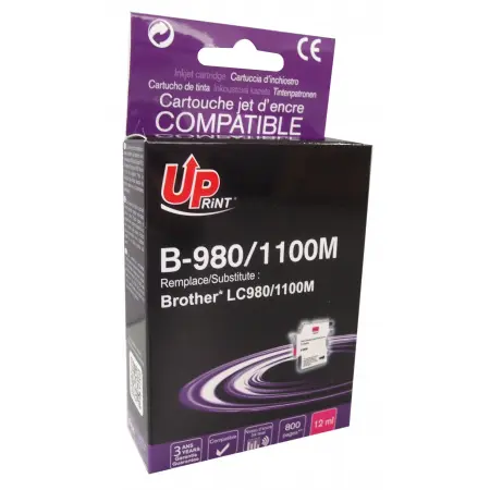 UPRINT CARTOUCHE COMPATIBLE BROTHER 980/1100-REMPLACE LC980/1100 MAGENTA