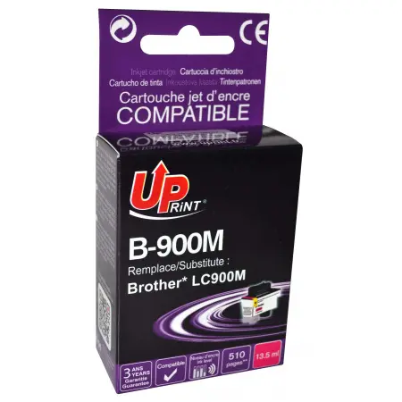 UPRINT CARTOUCHE COMPATIBLE BROTHER 900-REMPLACE LC900 MAGENTA#
