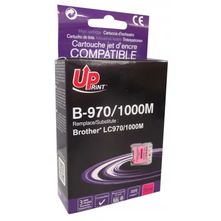 UPRINT CARTOUCHE COMPATIBLE BROTHER 970/1000-REMPLACE LC970/1000 MAGENTA