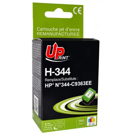 UPRINT CARTOUCHE REMANUFACTUREE HP 344-REMPLACE C9363 3CL