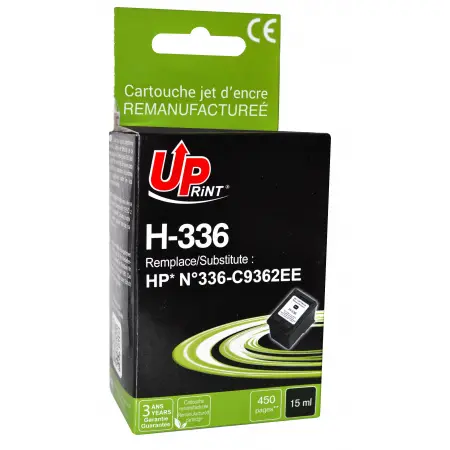UPRINT CARTOUCHE REMANUFACTUREE HP 336-REMPLACE C9362 BLACK