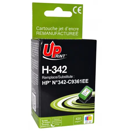 UPRINT CARTOUCHE REMANUFACTUREE HP 342-REMPLACE C9361 3CL