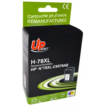 UPRINT CARTOUCHE REMANUFACTUREE HP 78-REMPLACE C6578 3CL