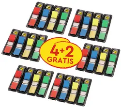 Post-it Marque-page Index mini, 11,9 x 43,2 mm, 4+2 gratuits