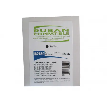 NEUTRE RUBAN MATRICIEL COMPATIBLE IBM 2480/2380-SS-BK